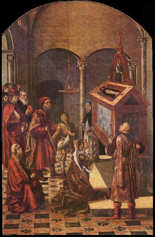 BERRUGUETE, Pedro The Tomb of Saint Peter Martyr china oil painting image